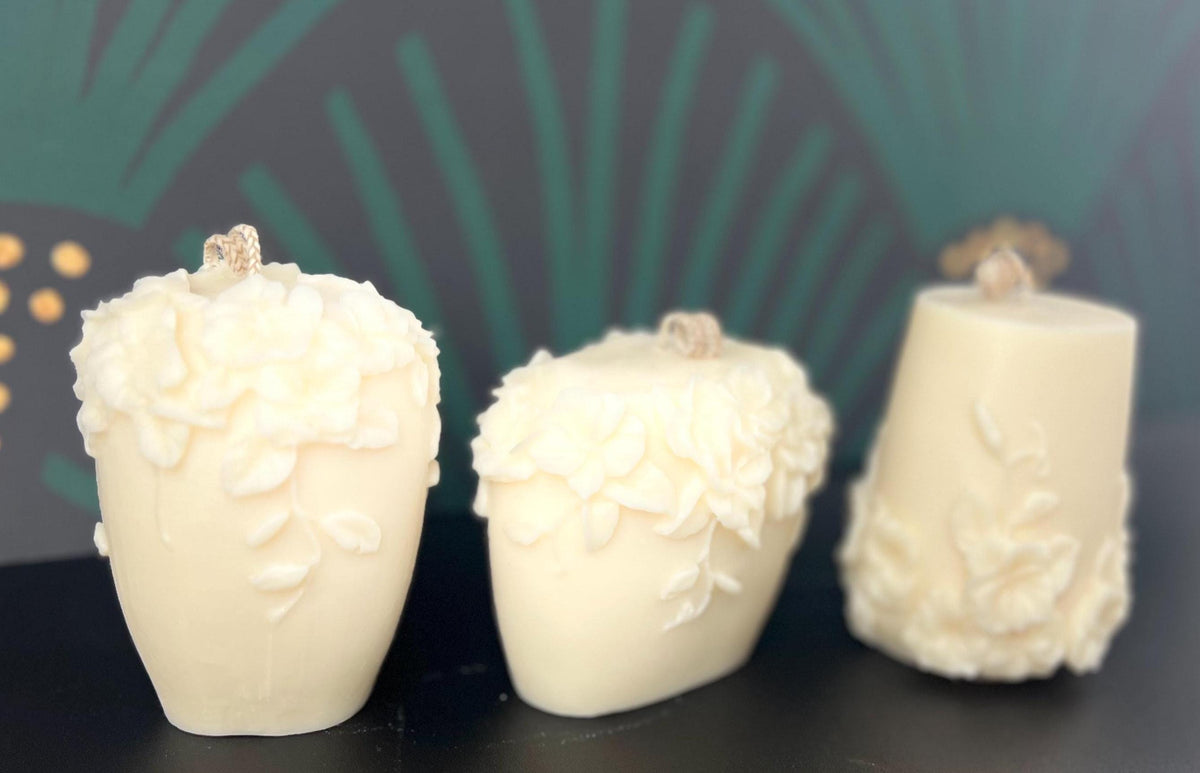 Floral Corolla Pillar Candle