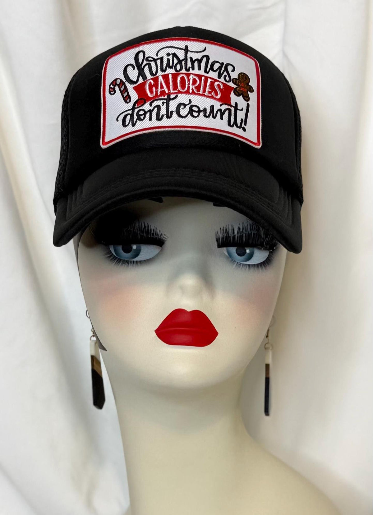 Holiday Patch Trucker Hats | Christmas Graphic Hats | Choose Your Design