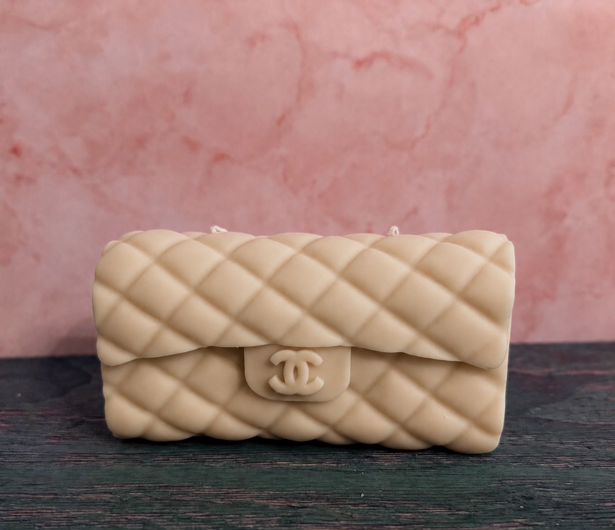 DESIGNER HANDBAG CANDLE | Classical Couture | CC Quilted Handbag