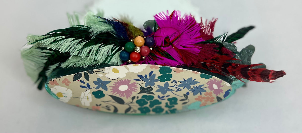 Embellished Peacock Dish