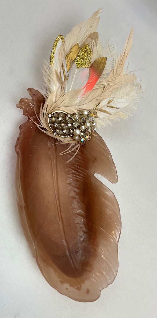 Embellished Peacock Dish