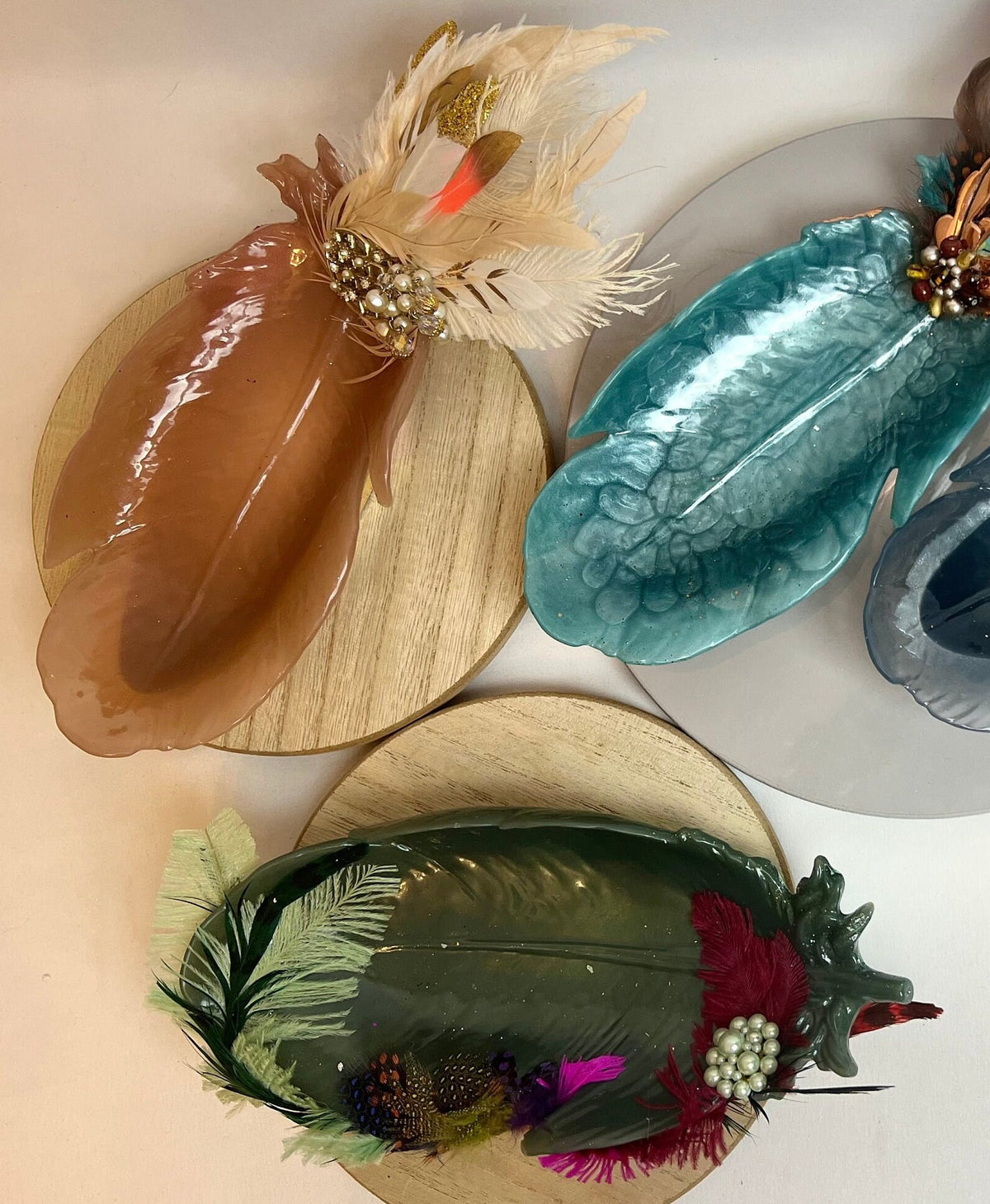 Embellished Peacock Dish
