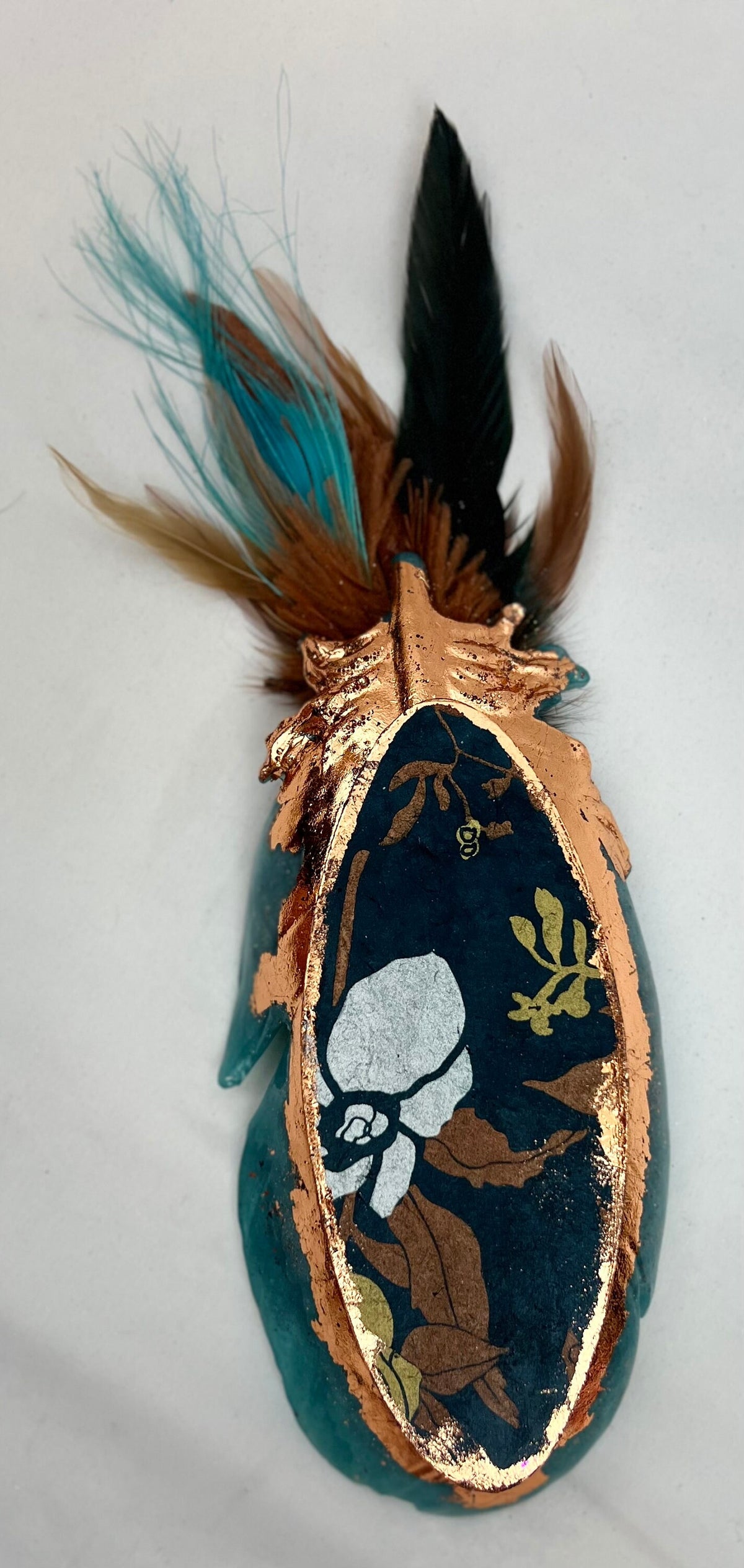 Embellished Peacock Catchall Trinket Dish