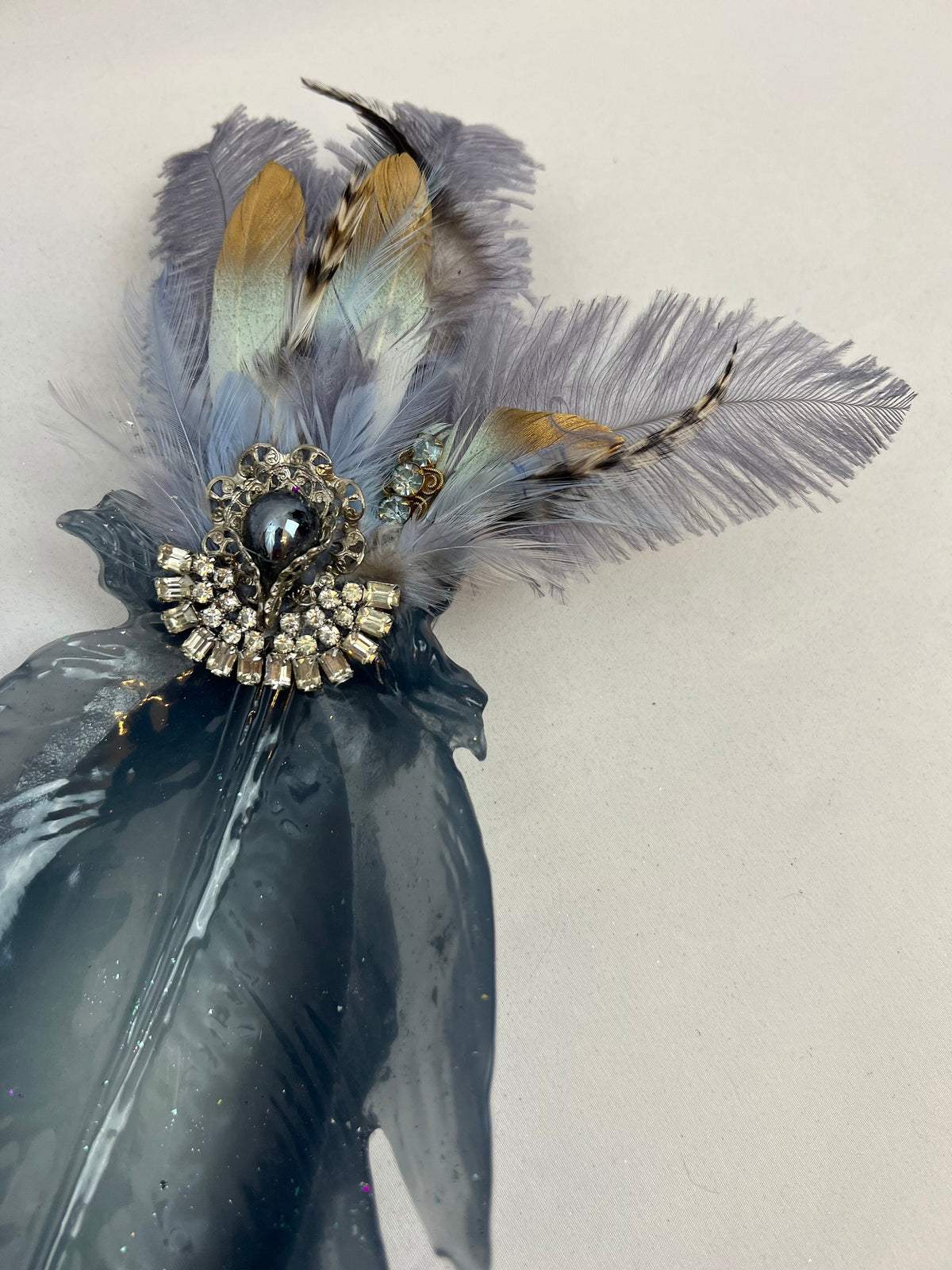 Embellished Peacock Catchall Trinket Dish