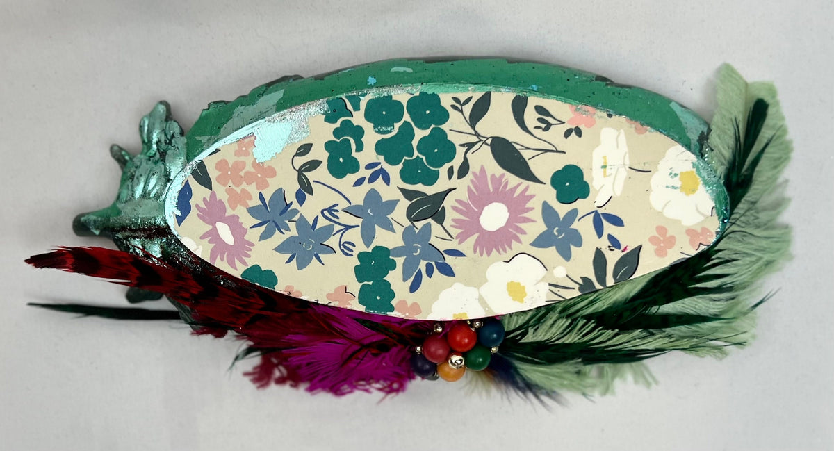 Embellished Peacock Dish