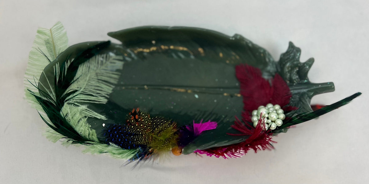 Embellished Peacock Dish