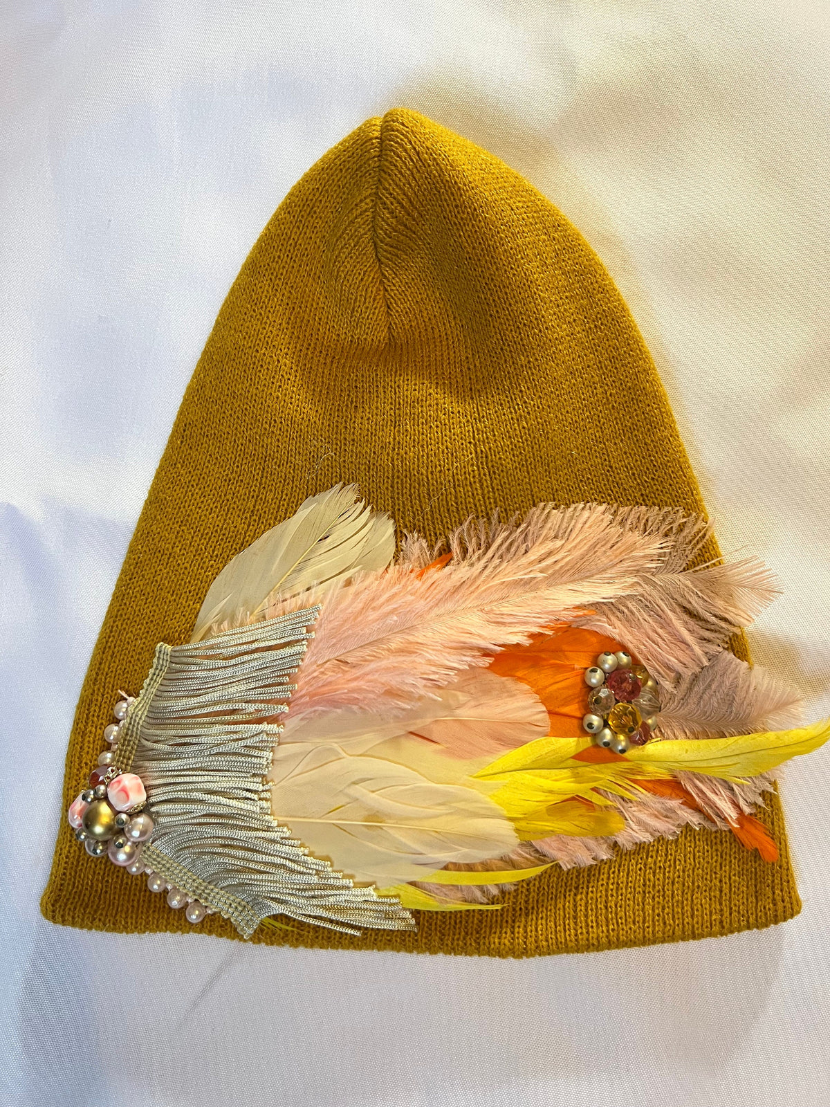 Indian Arrowhead | hand-embellished beanie