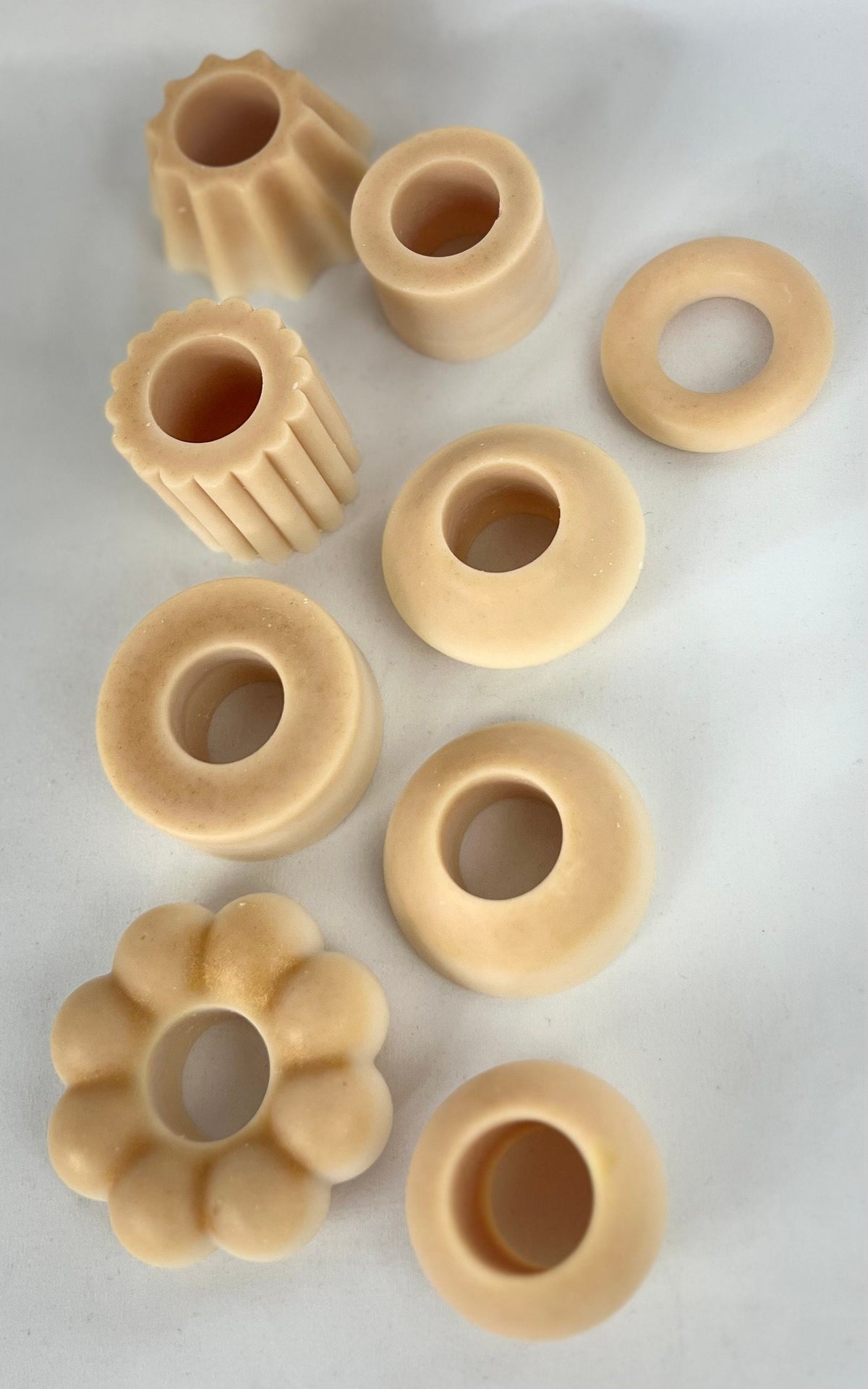 Taper Candle Rings - Yellow Pallet