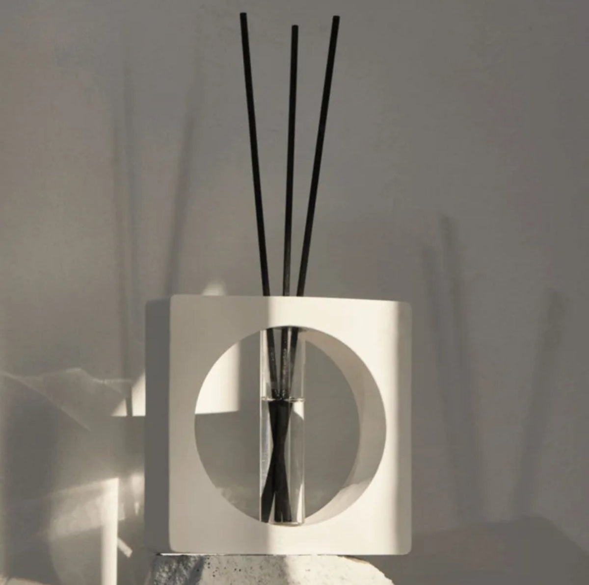 Nordic Jesmonite Square Vase for Propagation, Diffuser, and Home Decor