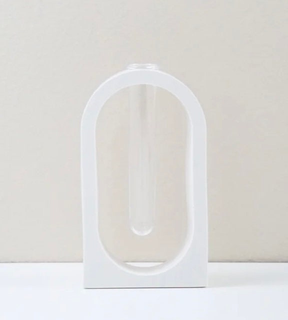 Jesmonite Hydroponic Vase for Modern Propagation in Nordic Style