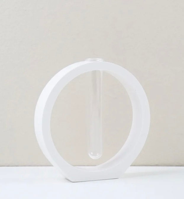 Jesmonite Hydroponic Vase for Modern Propagation in Nordic Style