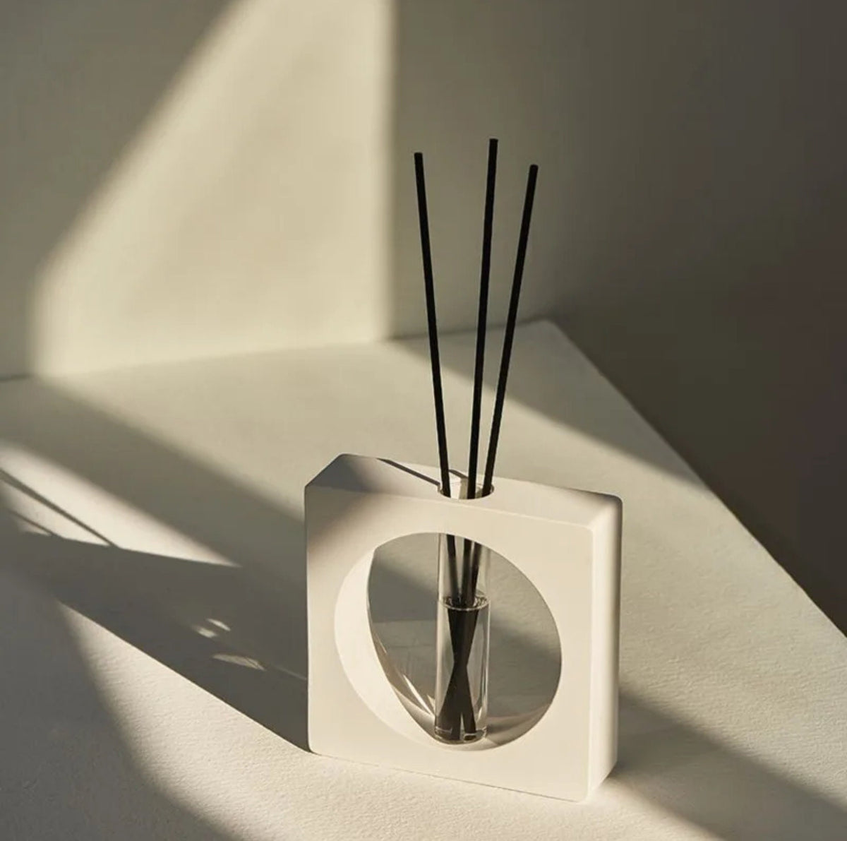 Nordic Jesmonite Square Vase for Propagation, Diffuser, and Home Decor