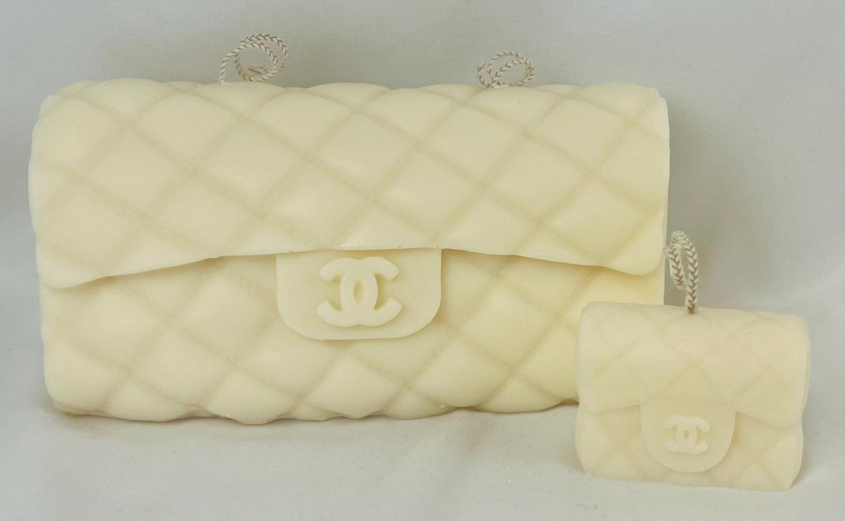 Sculptural Handbag Candle, Decorative Purse, Wearable Jewelry, Vintage, Housewarming Gift