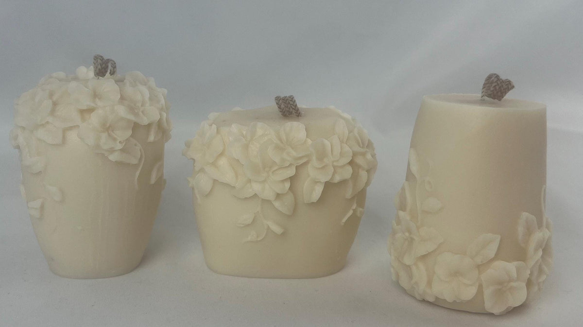 Floral Corolla Pillar Candle