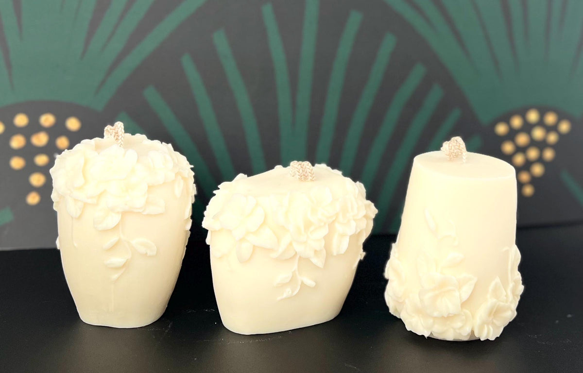 Floral Corolla Pillar Candle