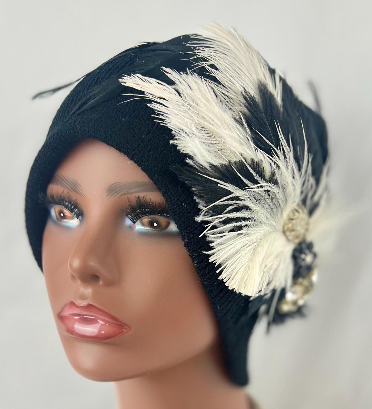 Retro 80’s - Boogie Nights - Vintage Jeweled & Feather-work Artistry - Fashionable Wear
