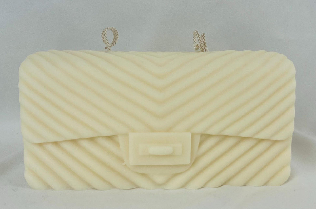 Sculptural Handbag Candle, Decorative Purse, Wearable Jewelry, Vintage, Housewarming Gift