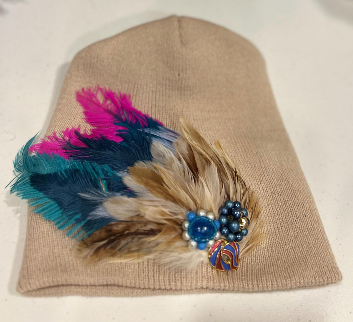 Vibrant Days Ahead | Color Pop | hand-embellished beanie