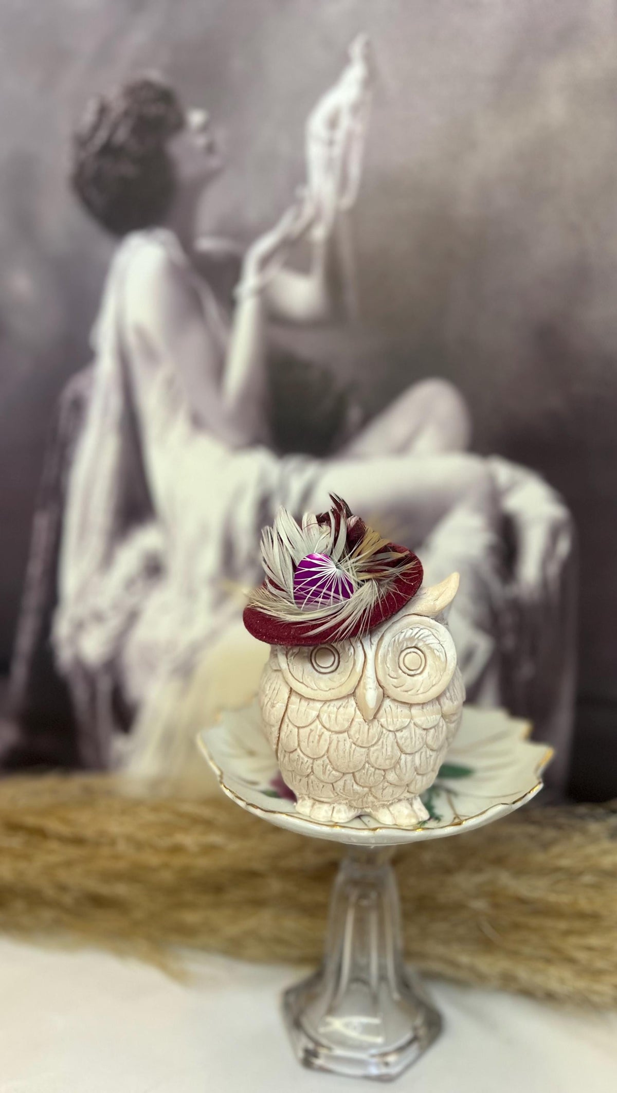 Celebration Adorned Owl Candles - Decorative Embellished Design