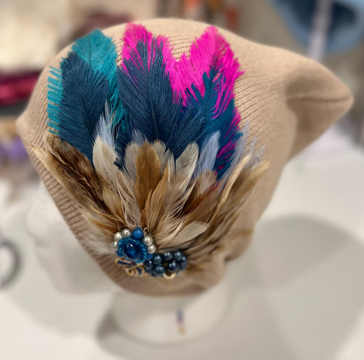 Vibrant Days Ahead | Color Pop | hand-embellished beanie