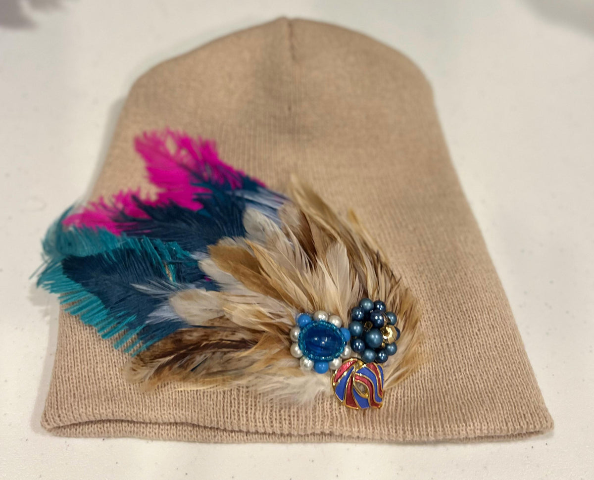 Vibrant Days Ahead | Color Pop | hand-embellished beanie