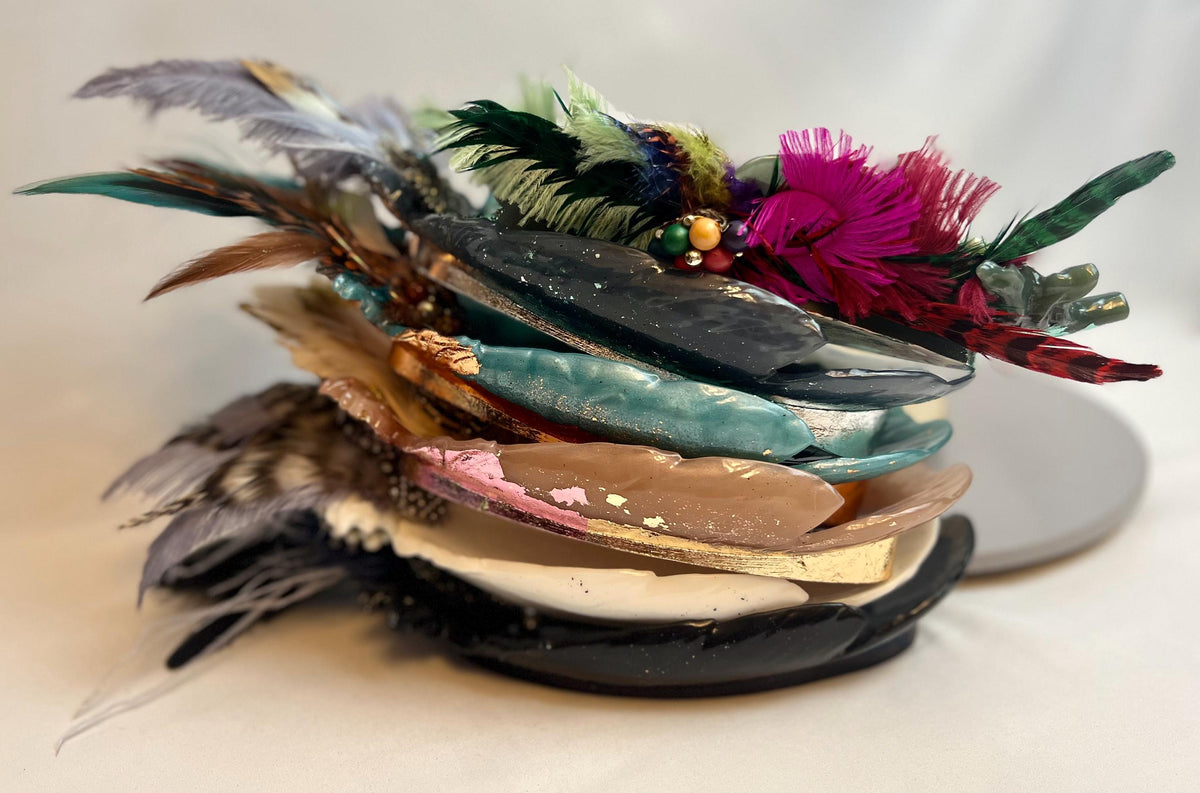 Embellished Peacock Dish