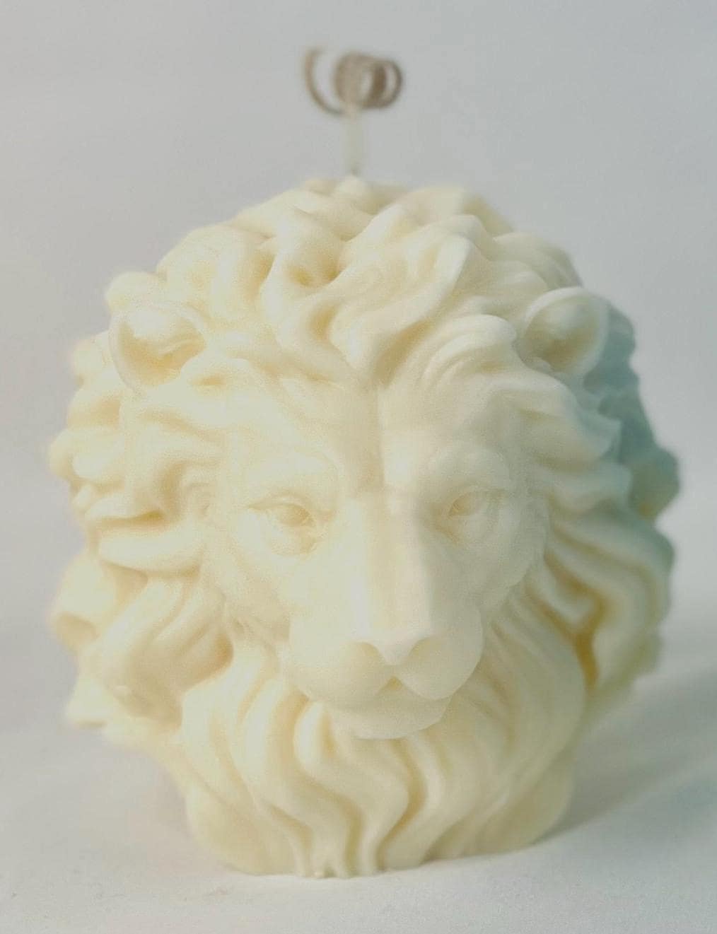 Lionhearted Sculptural Candle - Lion Inspired Artisan Decor, Strength & Courage Gift