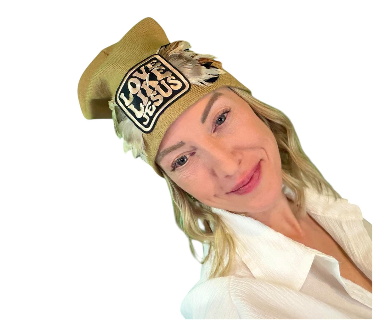 Love Like Jesus, Patchwork Fashionable Hat