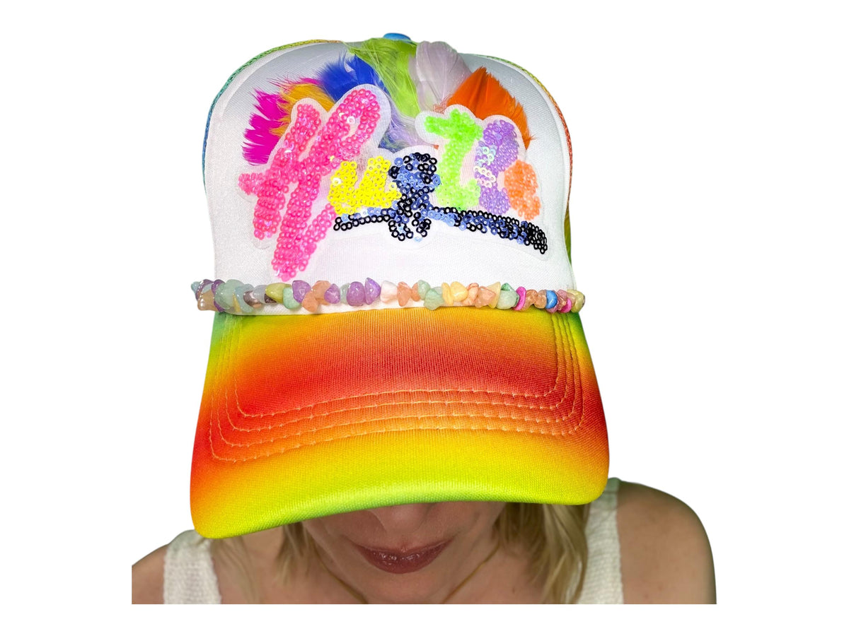 NEON STARS | “HUSTLE” | TRUCKER HAT