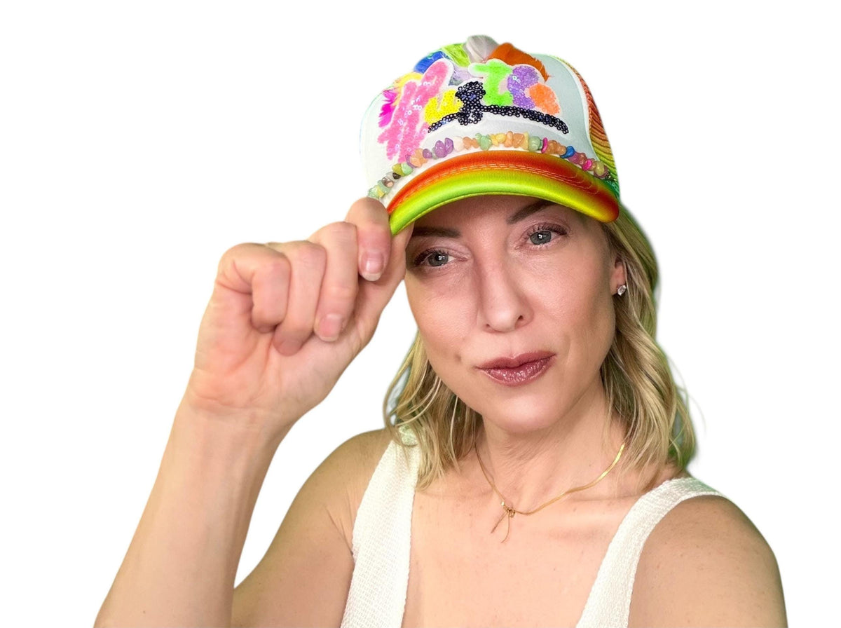 NEON STARS | “HUSTLE” | TRUCKER HAT