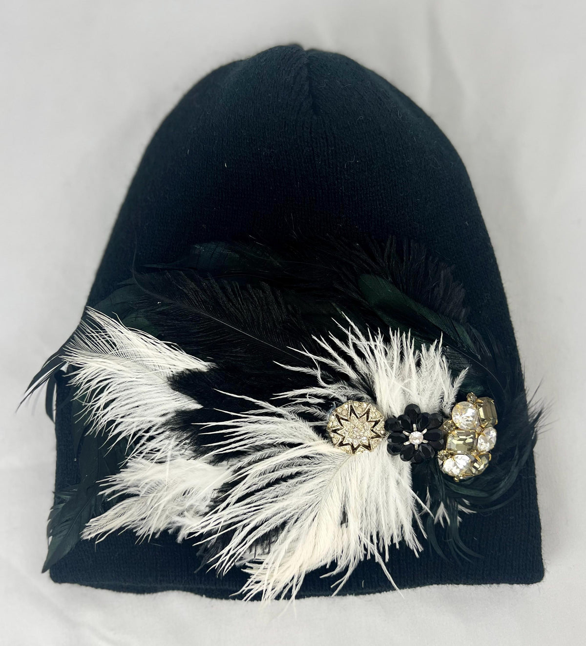 Retro 80’s - Boogie Nights - Vintage Jeweled & Feather-work Artistry - Fashionable Wear