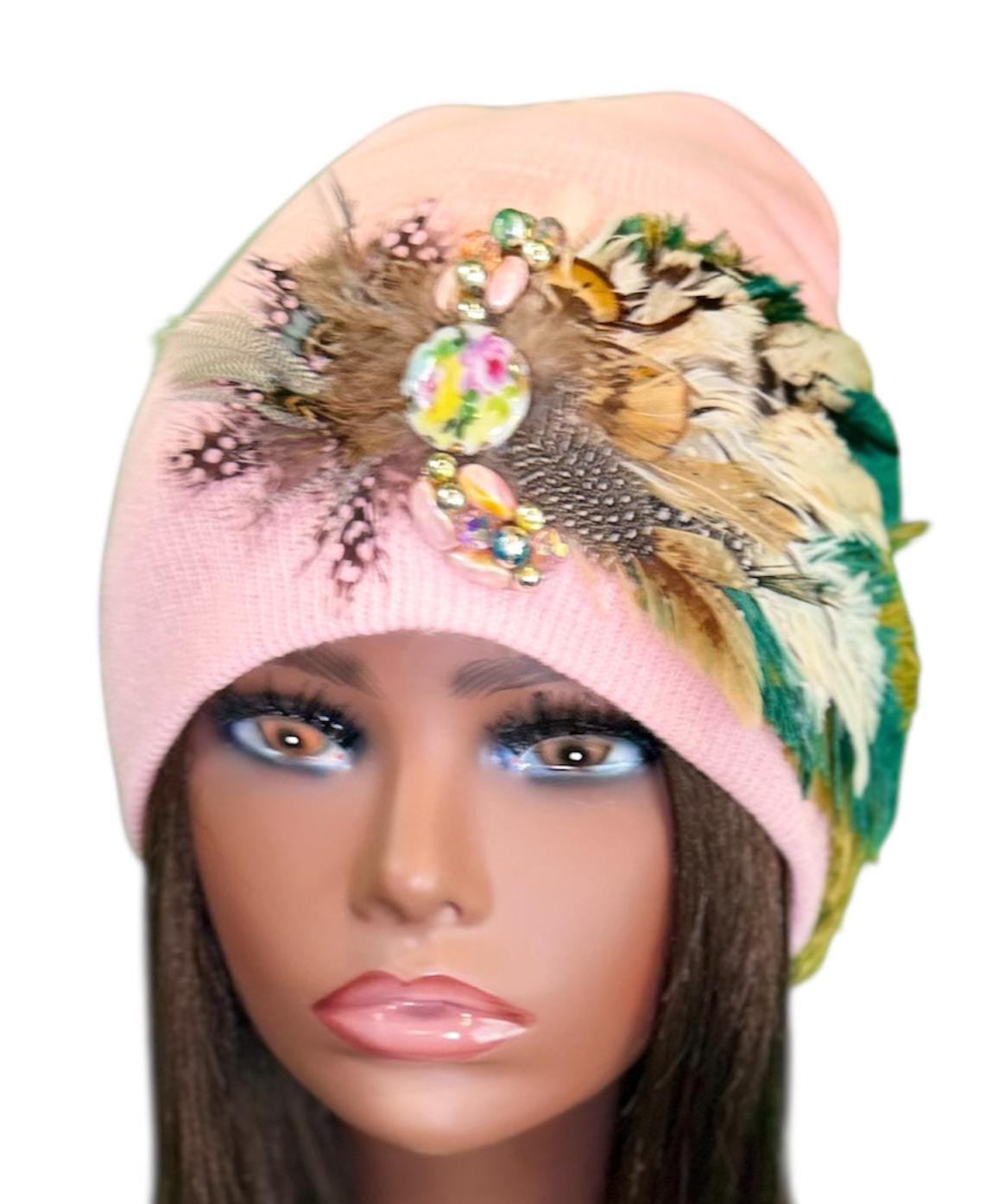 Butterfly Gardens | hand-embellished beanie