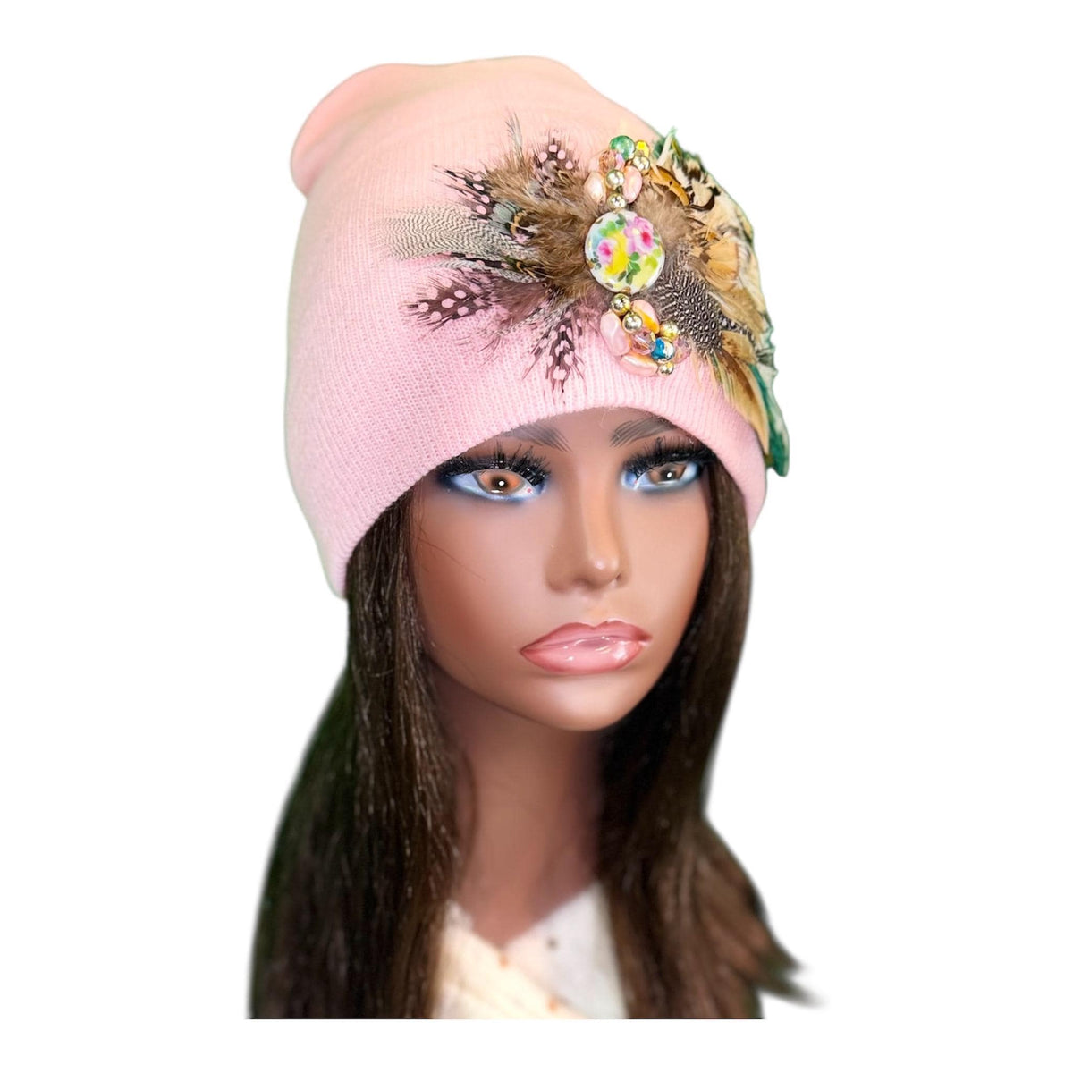 Butterfly Gardens | hand-embellished beanie