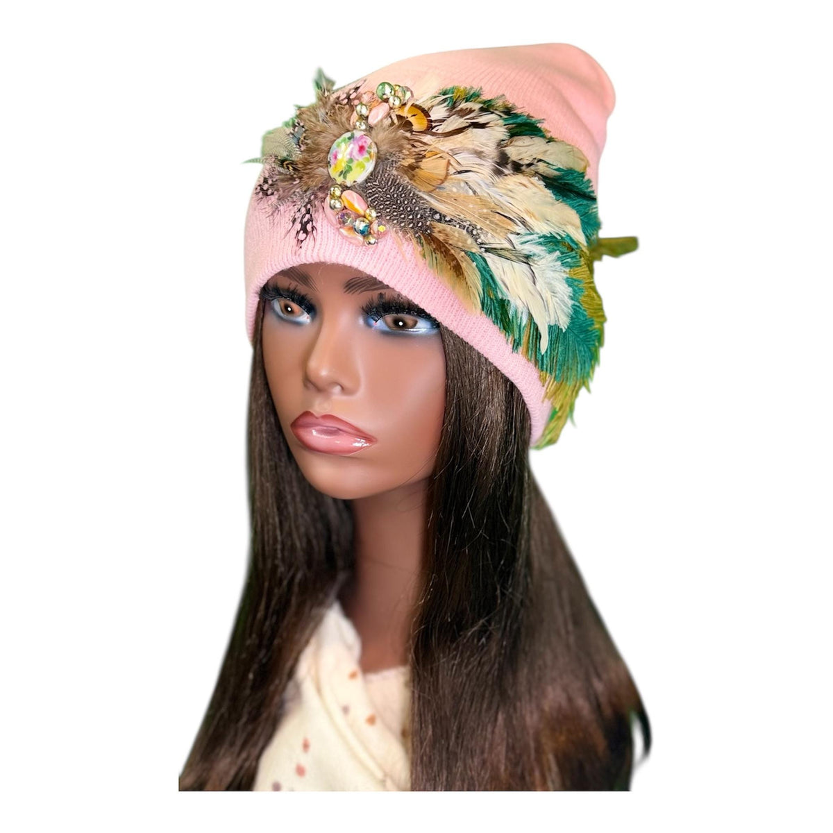 Butterfly Gardens | hand-embellished beanie