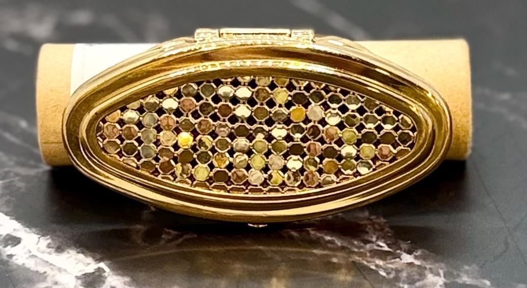 Vintage Stratton Lipstick Holder Ring – Flip-up Mirror, Made in England