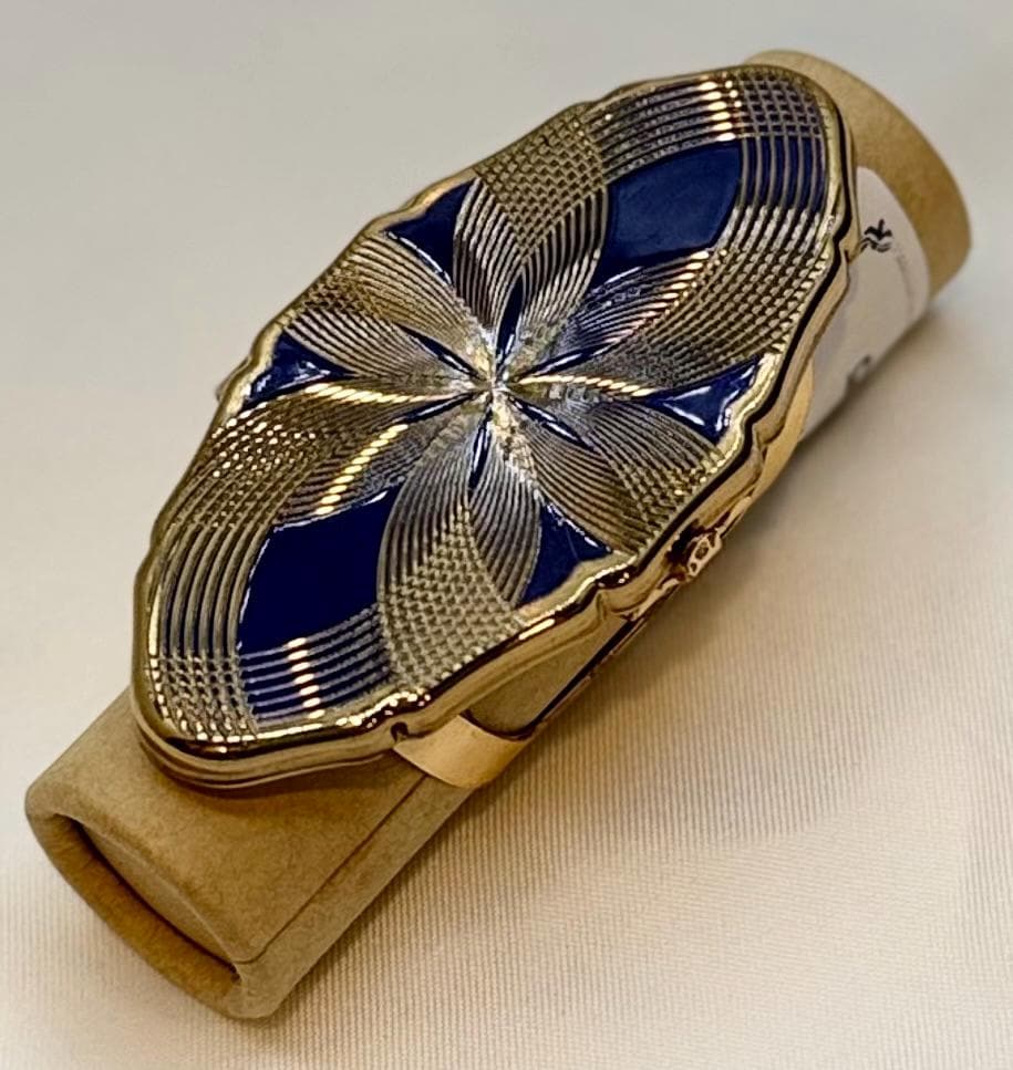 Vintage Stratton Lipstick Holder Ring – Flip-up Mirror, Made in England