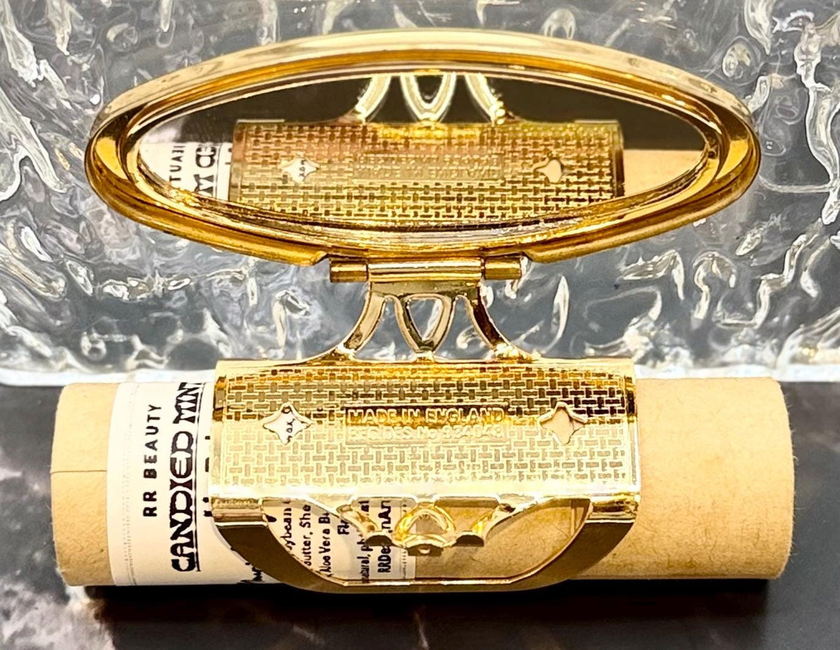 Vintage Stratton Lipstick Holder Ring – Flip-up Mirror, Made in England