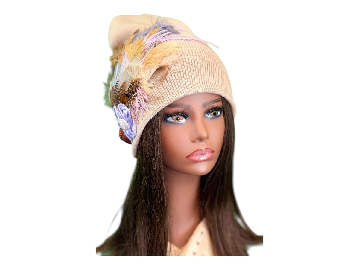 Afternoon’s at the Country Club | hand-embellished beanie