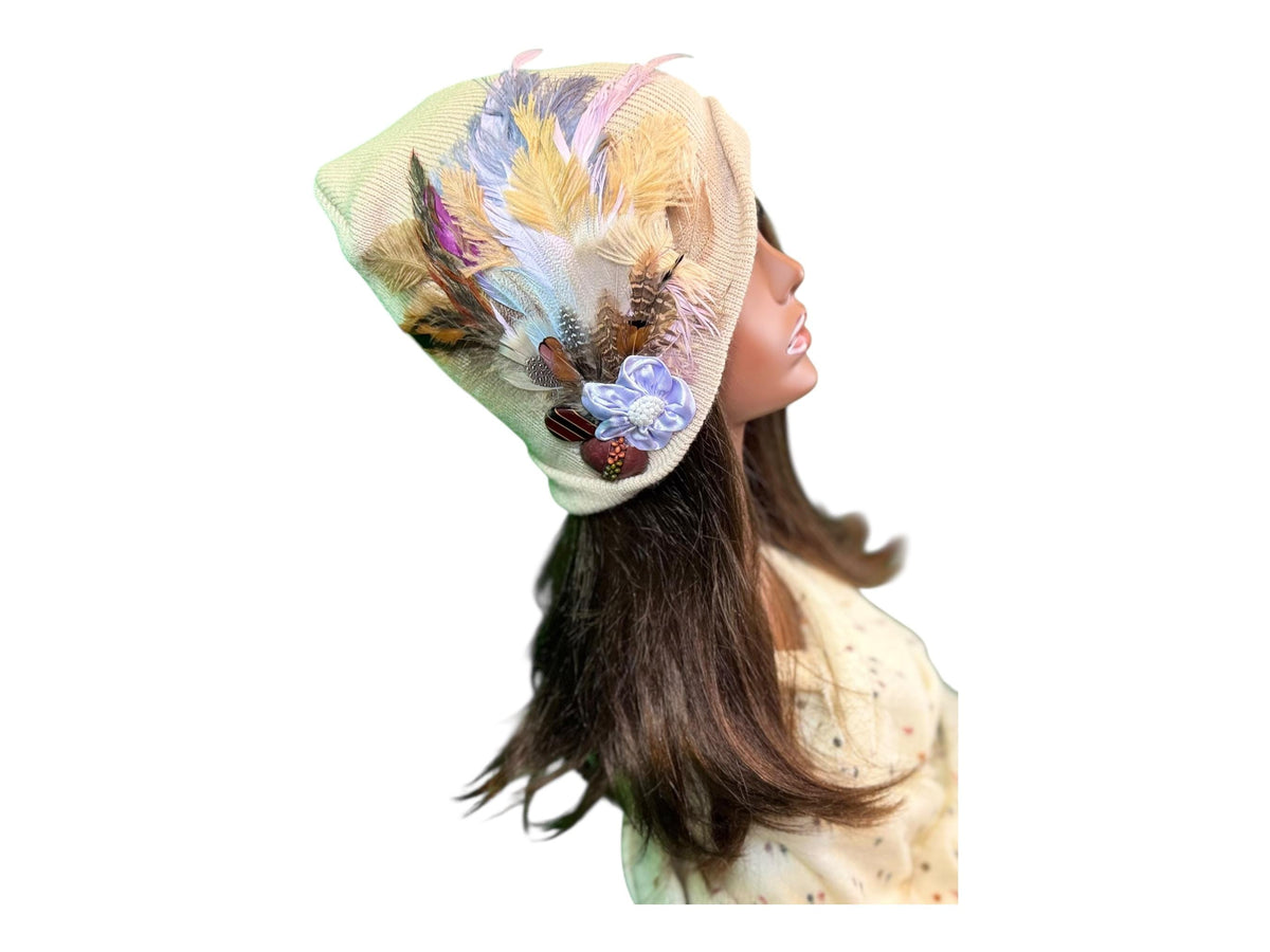 Afternoon’s at the Country Club | hand-embellished beanie
