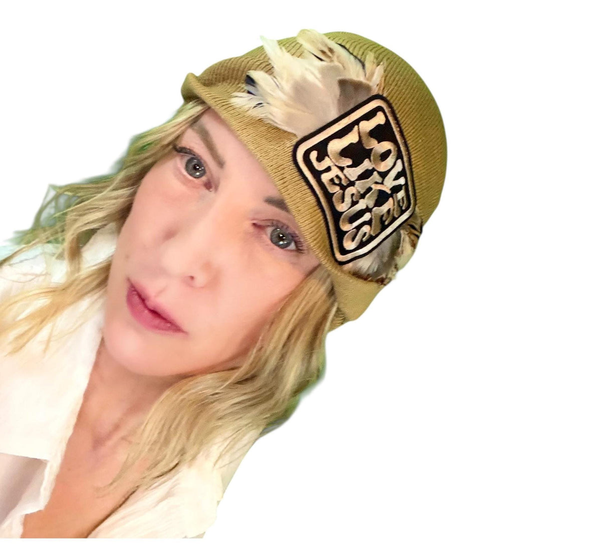 Love Like Jesus, Patchwork Fashionable Hat