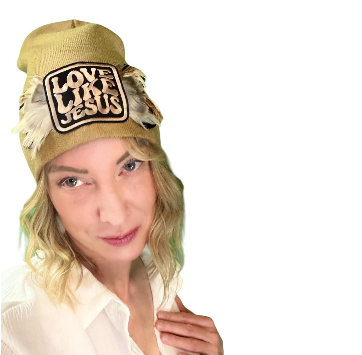 Love Like Jesus, Patchwork Fashionable Hat