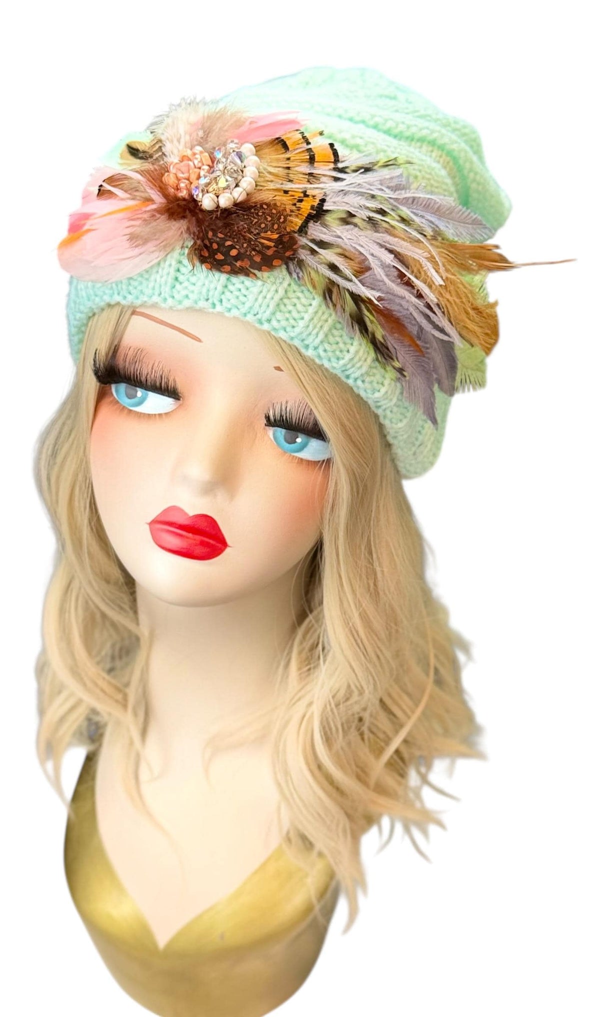 Mint and Honey Season - Luxury Ski Lodge Accessory - Refined Elegance Winter Attire