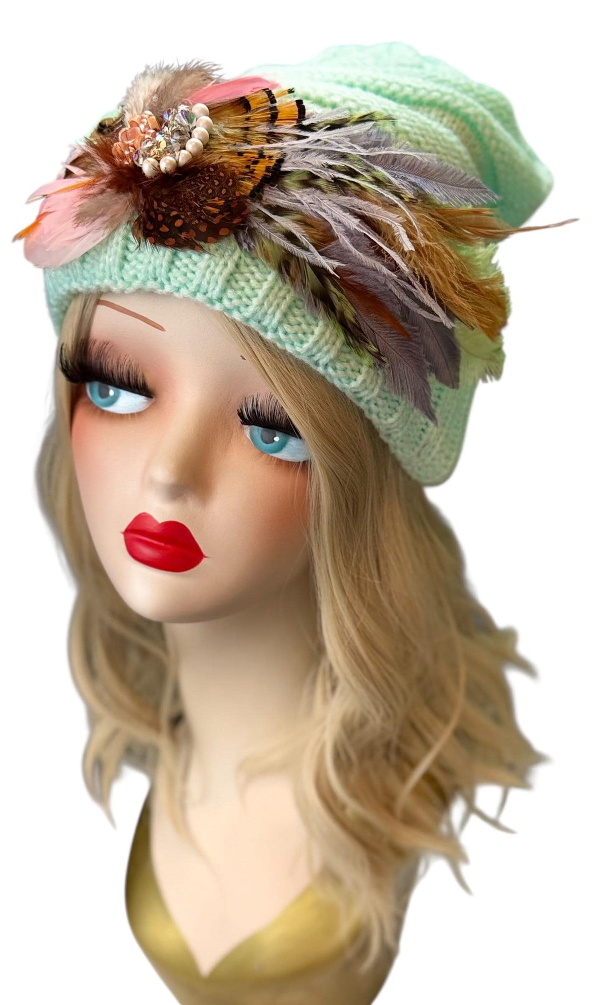 Mint and Honey Season - Luxury Ski Lodge Accessory - Refined Elegance Winter Attire