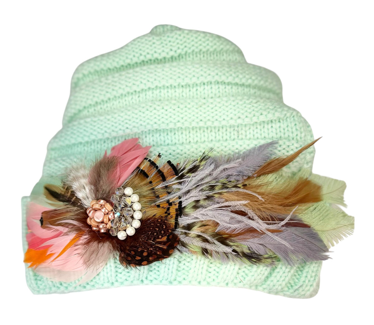 Mint and Honey Season - Luxury Ski Lodge Accessory - Refined Elegance Winter Attire