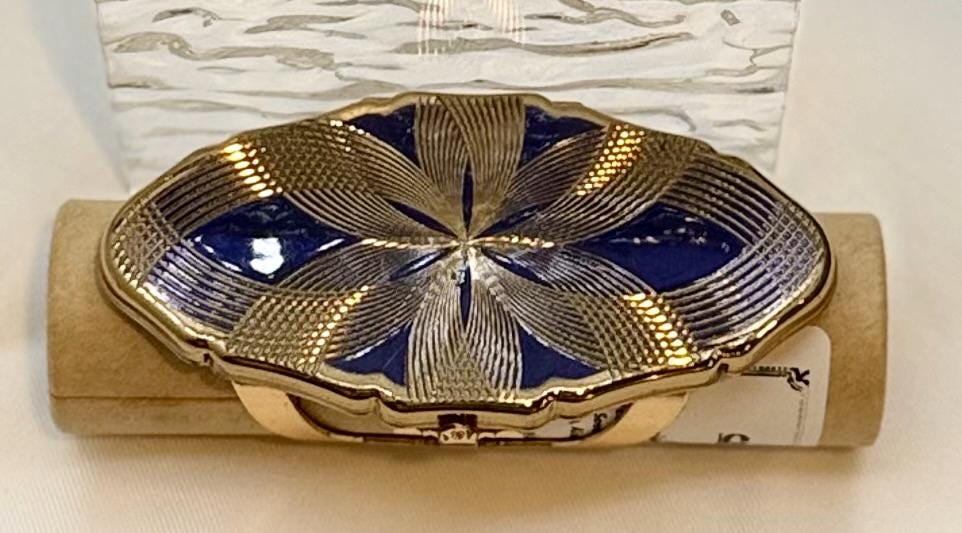 Vintage Stratton Lipstick Holder Ring – Flip-up Mirror, Made in England
