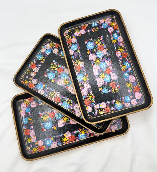 Vintage Alcohol Proof Paper Mache Tray - Made in Japan - MCM