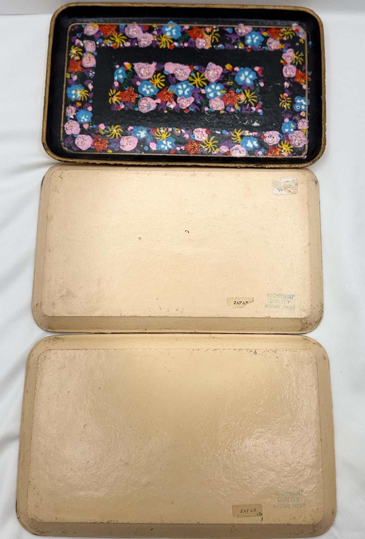 Vintage Alcohol Proof Paper Mache Tray - Made in Japan - MCM