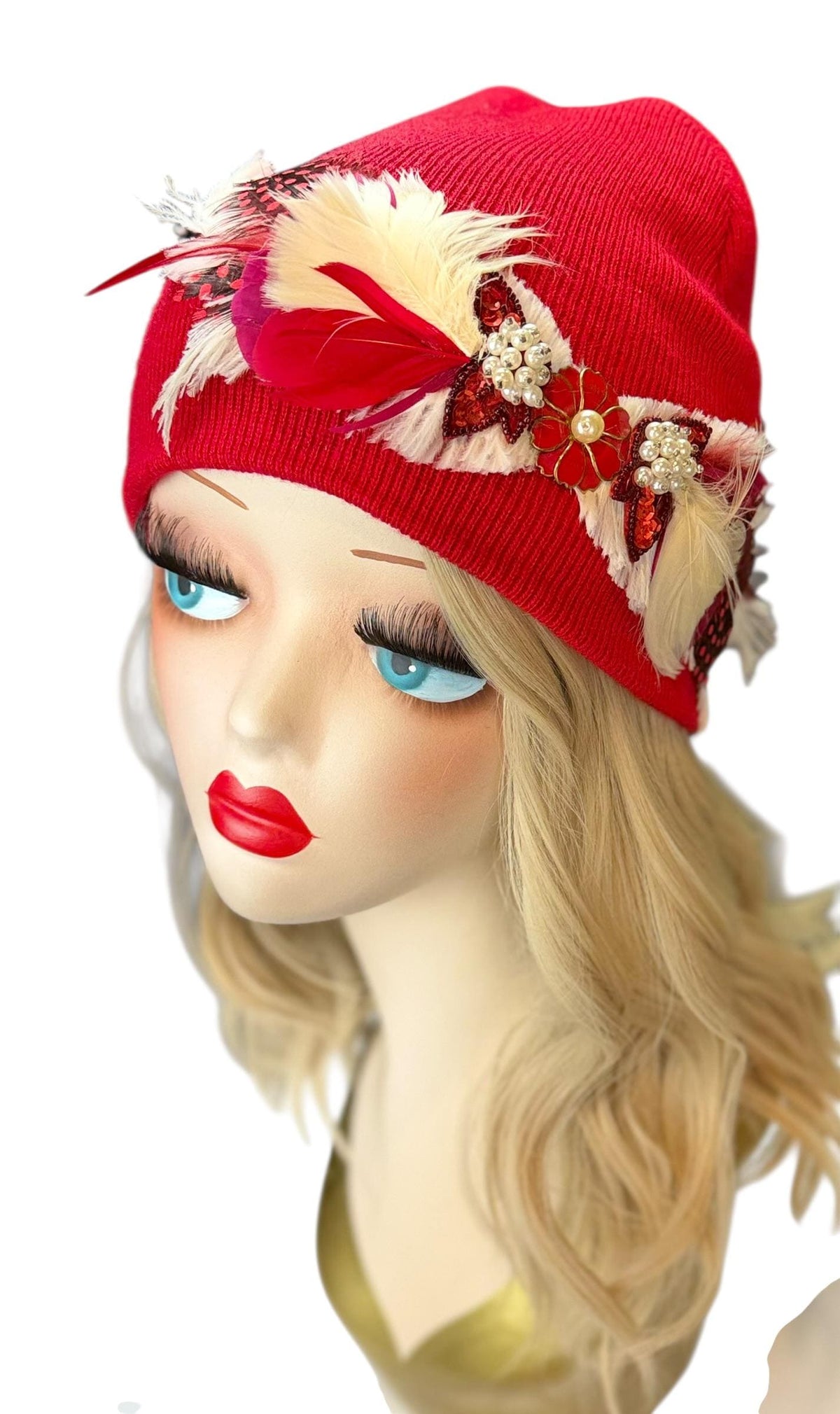 Butterfly Romance | hand-embellished beanie