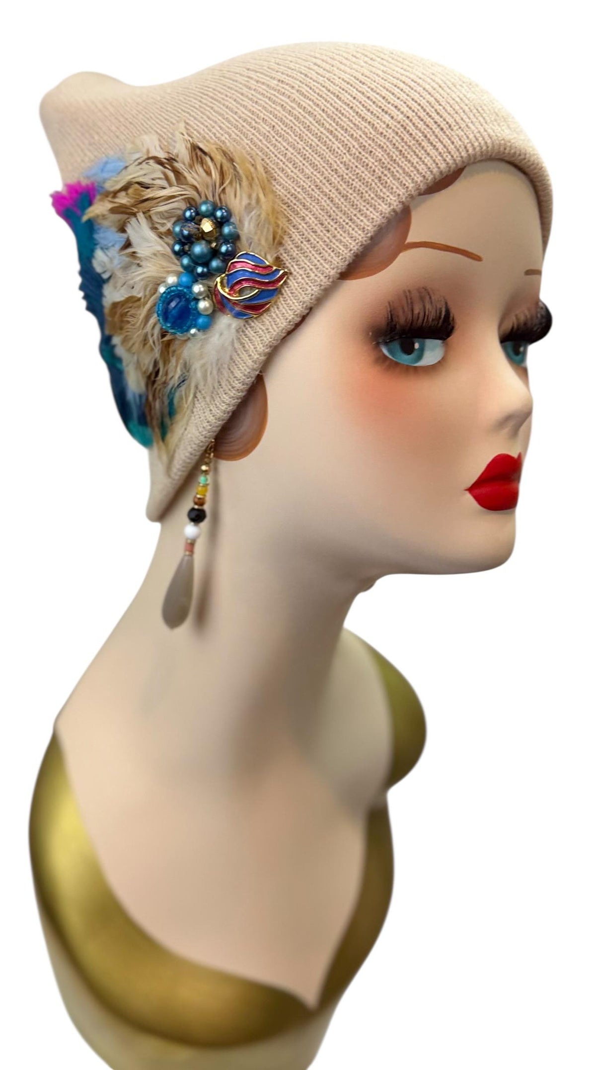 Vibrant Days Ahead | Color Pop | hand-embellished beanie