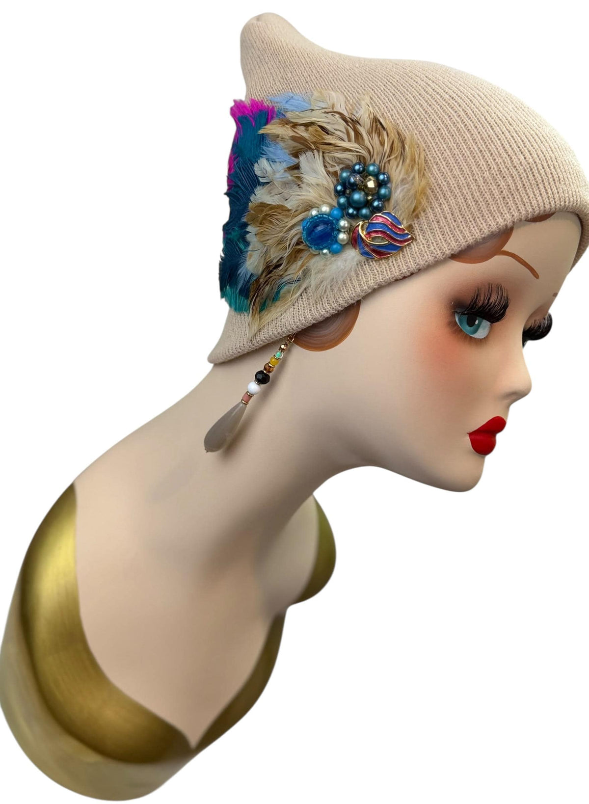 Vibrant Days Ahead | Color Pop | hand-embellished beanie